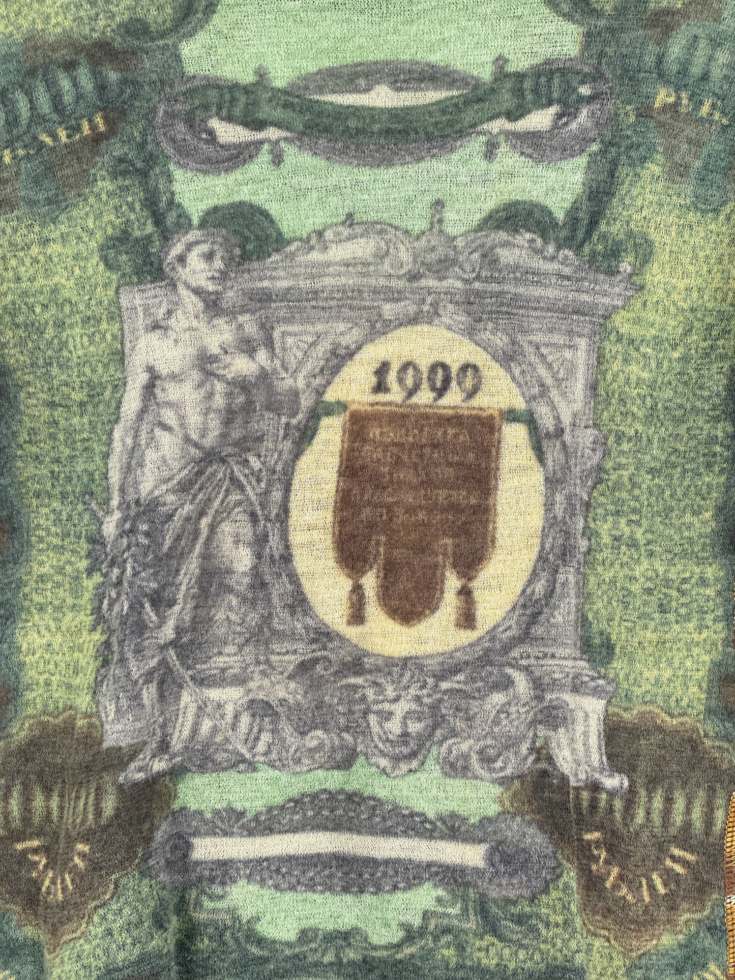 Jean Paul Gaultier SS94 'Les Tatouages' Banknote Turtleneck Sweater