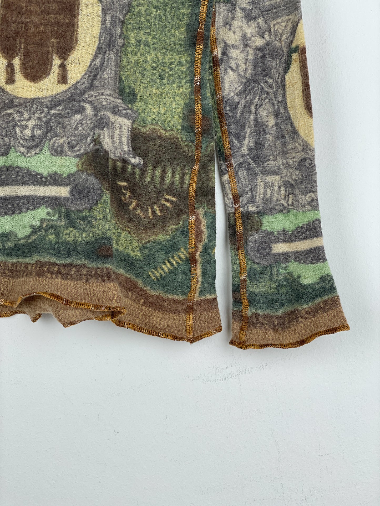 Jean Paul Gaultier SS94 'Les Tatouages' Banknote Turtleneck Sweater