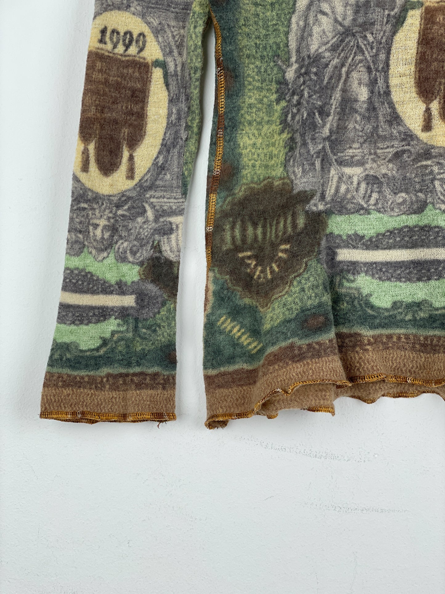 Jean Paul Gaultier SS94 'Les Tatouages' Banknote Turtleneck Sweater