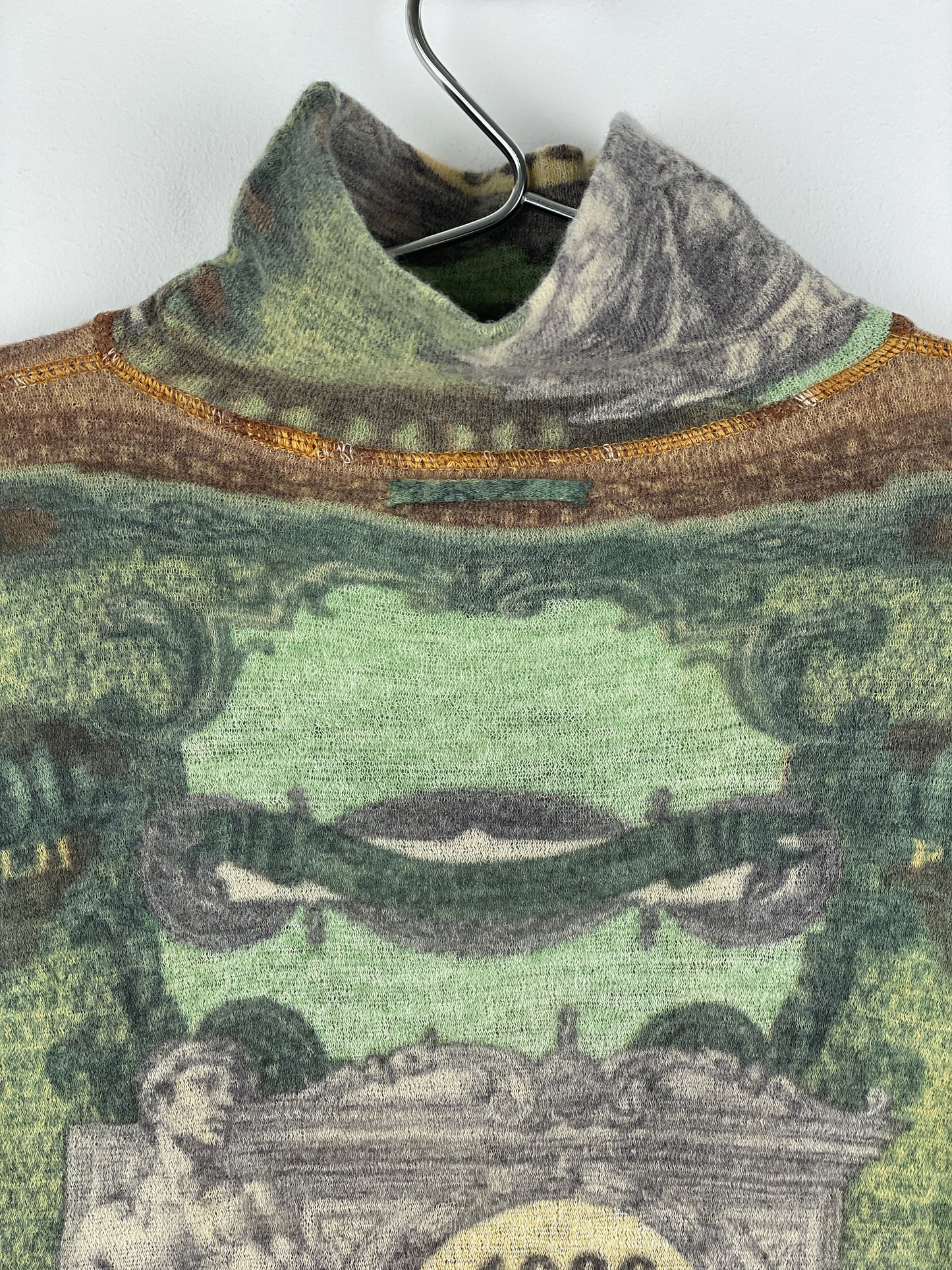 Jean Paul Gaultier SS94 'Les Tatouages' Banknote Turtleneck Sweater