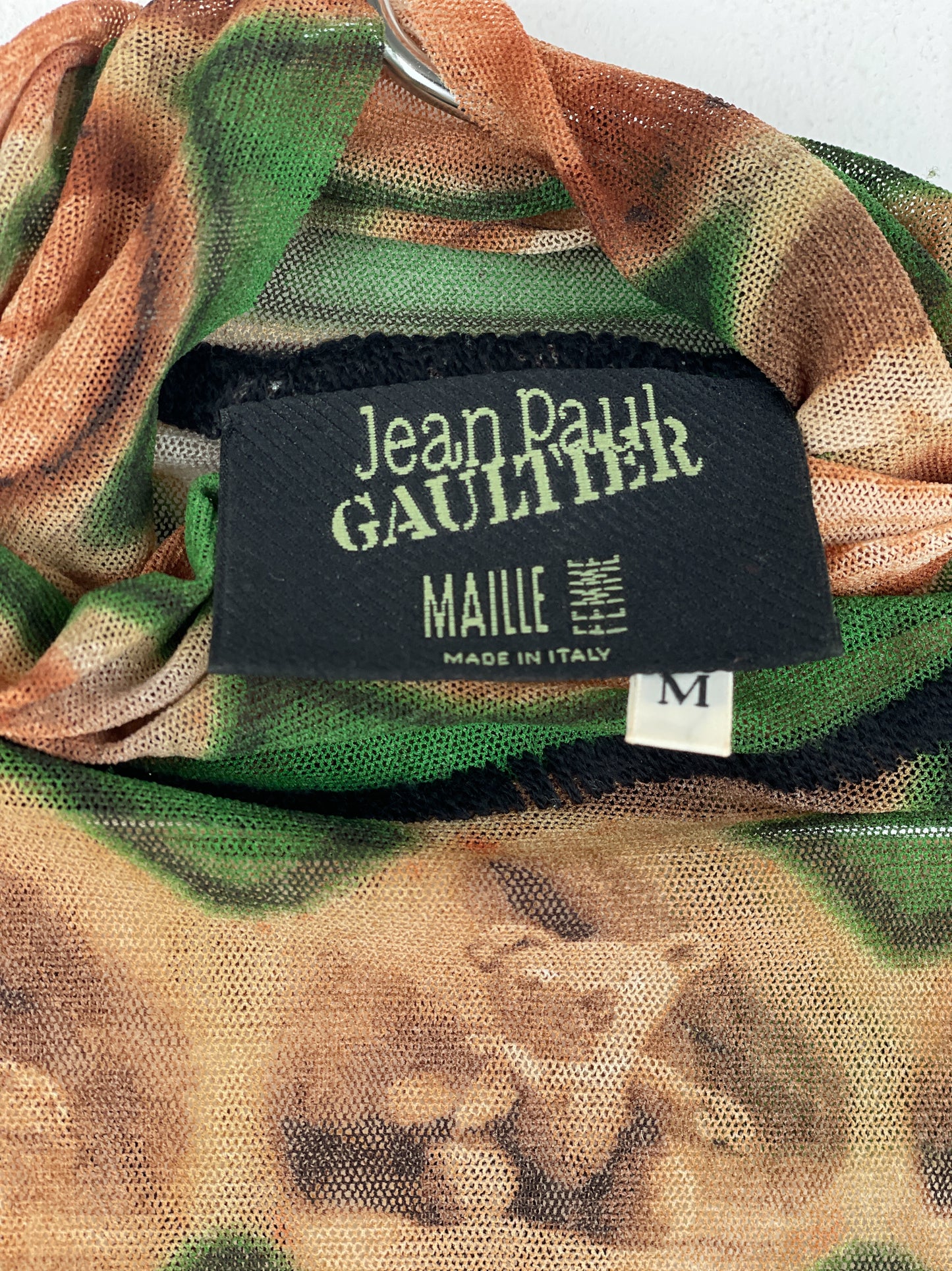 Jean Paul Gaultier 1990s Doll/Teddy Museum Turtleneck Mesh Longsleeve