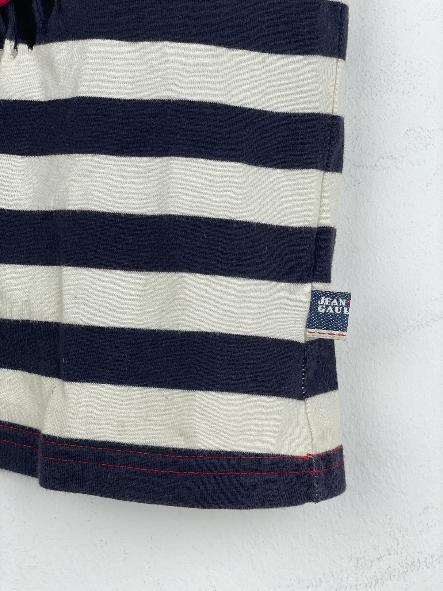 Jean Paul Gaultier 1990s Sailor-Striped Anchor Cutout T-Shirt