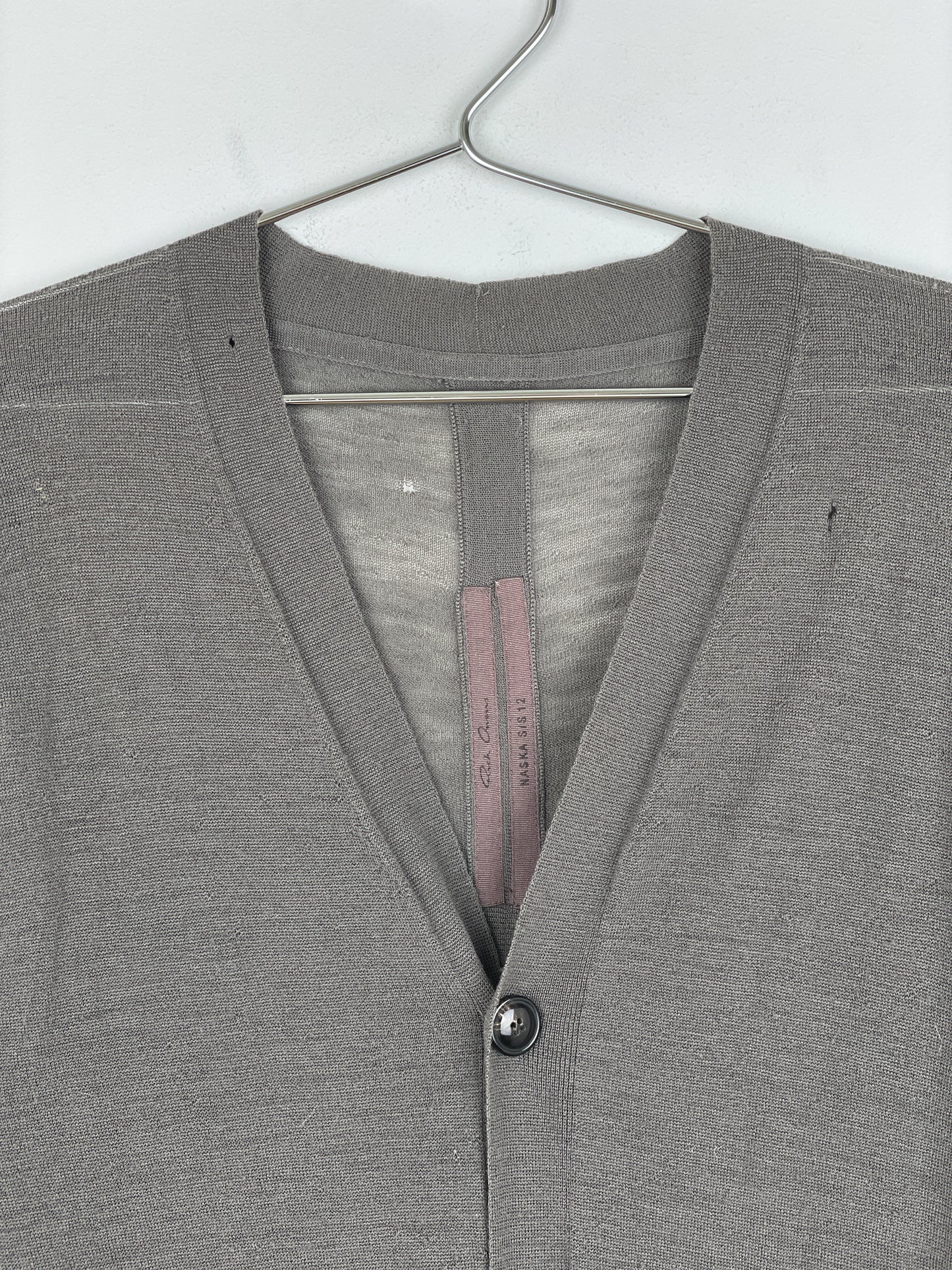 Rick Owens SS12 'Naska' Longline Bamboo Cardigan