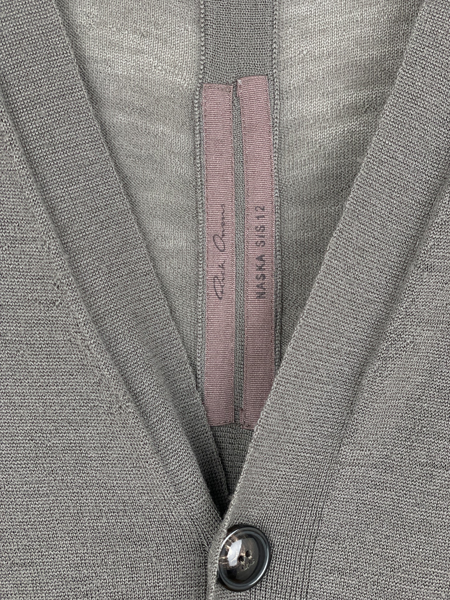 Rick Owens SS12 'Naska' Longline Bamboo Cardigan
