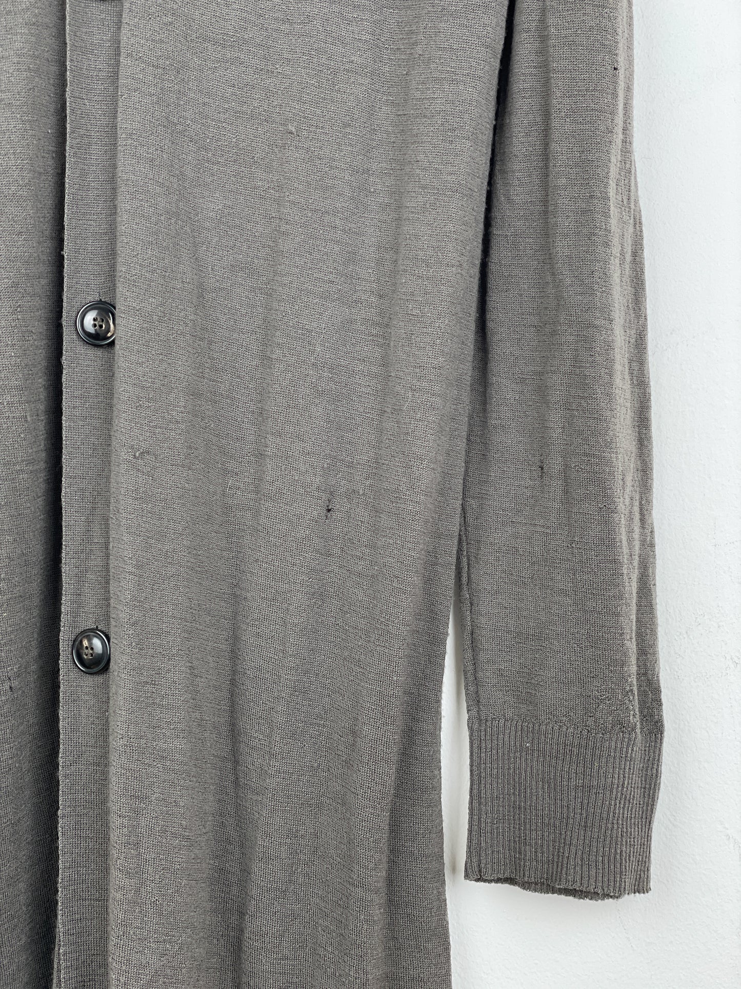 Rick Owens SS12 'Naska' Longline Bamboo Cardigan