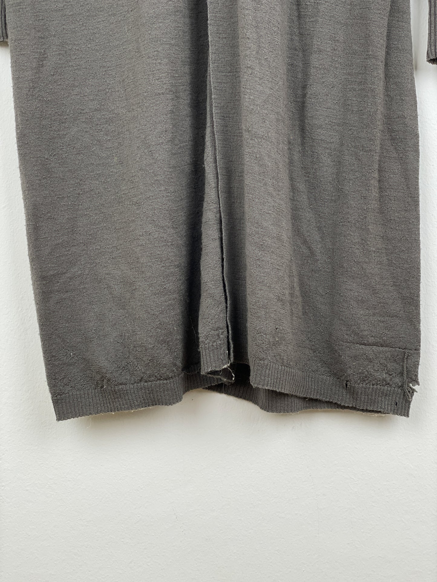 Rick Owens SS12 'Naska' Longline Bamboo Cardigan
