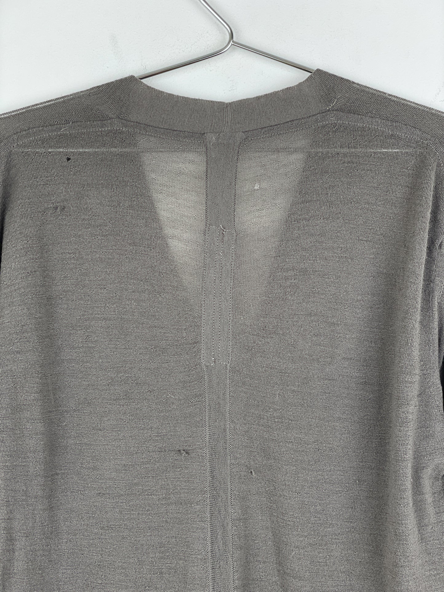 Rick Owens SS12 'Naska' Longline Bamboo Cardigan