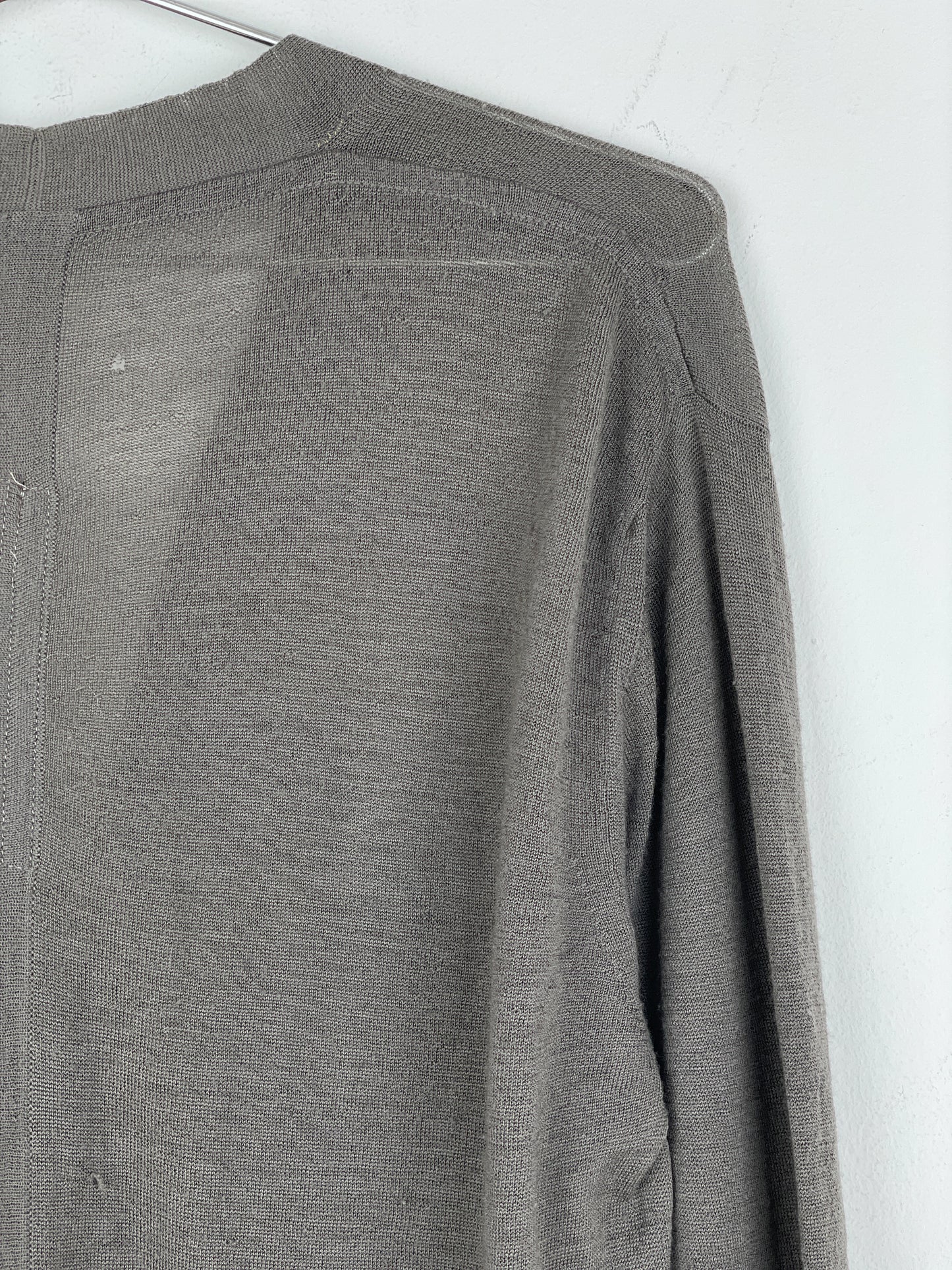 Rick Owens SS12 'Naska' Longline Bamboo Cardigan