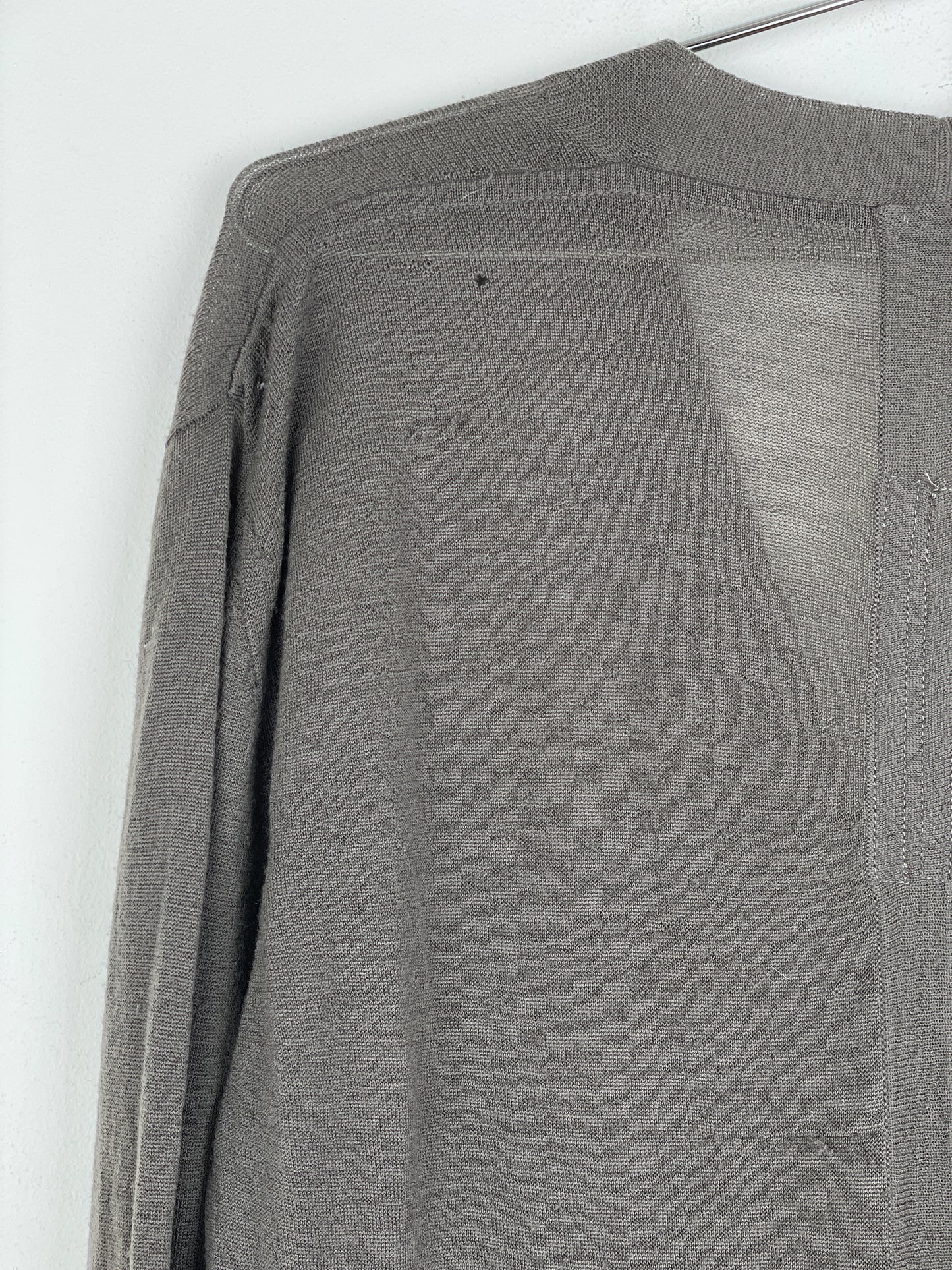 Rick Owens SS12 'Naska' Longline Bamboo Cardigan