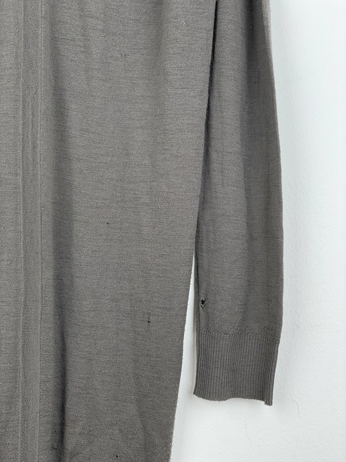 Rick Owens SS12 'Naska' Longline Bamboo Cardigan