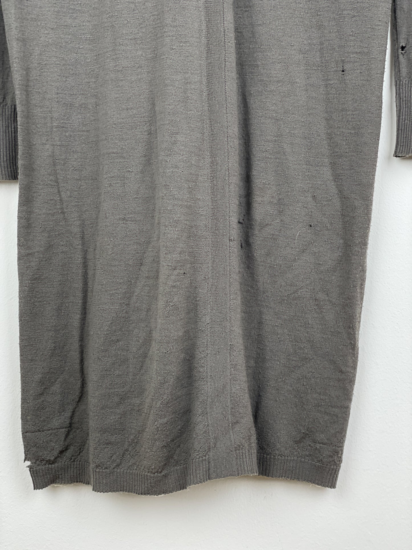 Rick Owens SS12 'Naska' Longline Bamboo Cardigan