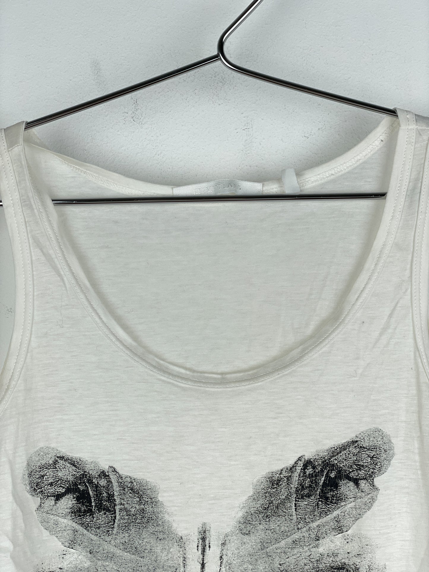Helmut Lang SS02 Rorschach Butterfly Print Tank Top