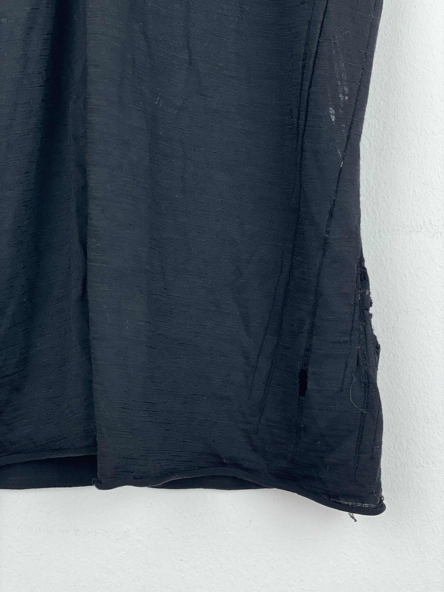 Rick Owens Lilies SS07 'Wishbone' Distressed Scoop-Neck Minidress