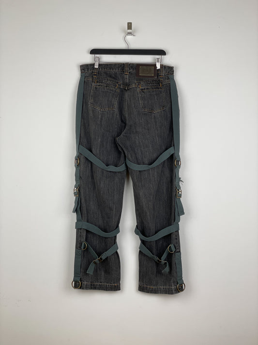Dolce & Gabbana AW03 Bondage Harness Denim Jeans