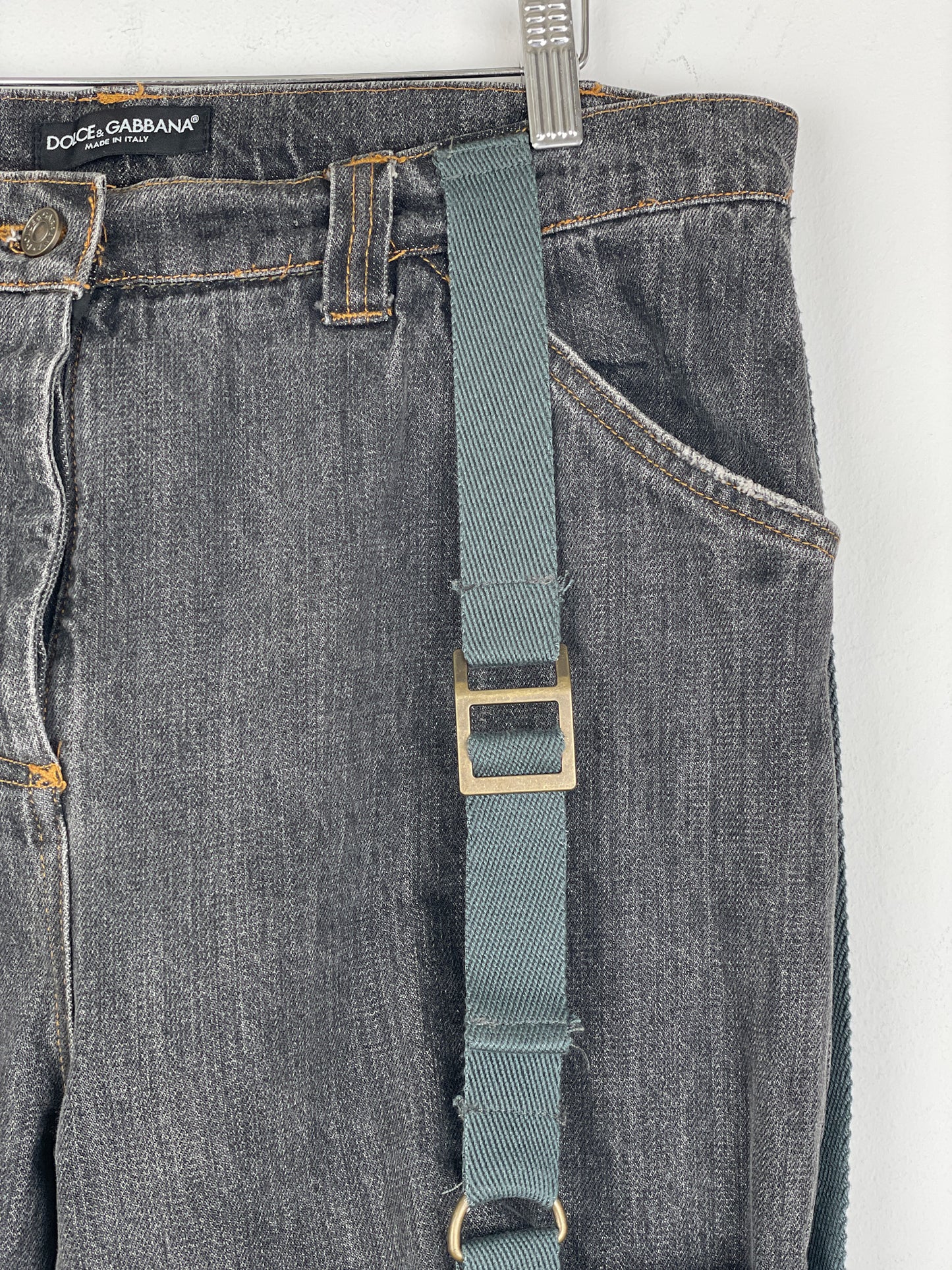 Dolce & Gabbana AW03 Bondage Harness Denim Jeans