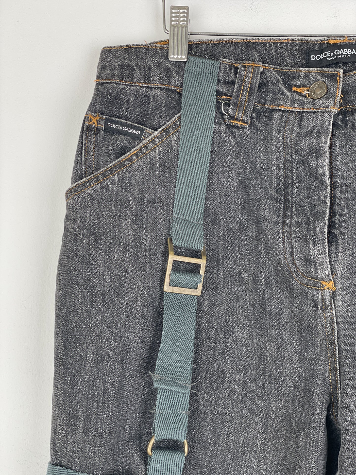 Dolce & Gabbana AW03 Bondage Harness Denim Jeans