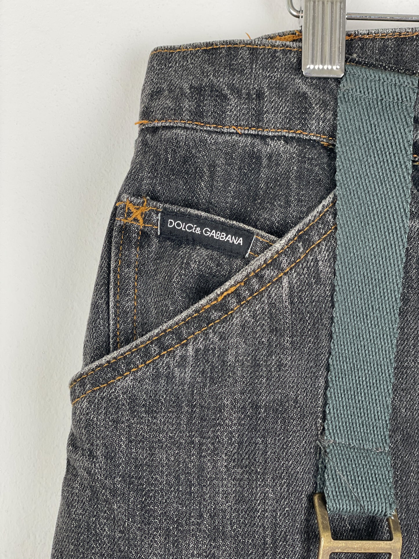 Dolce & Gabbana AW03 Bondage Harness Denim Jeans