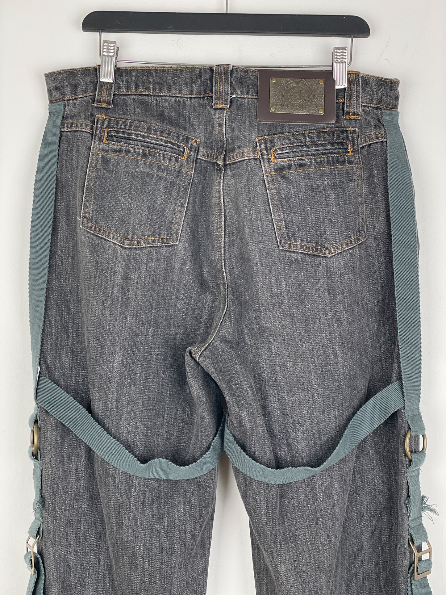 Dolce & Gabbana AW03 Bondage Harness Denim Jeans