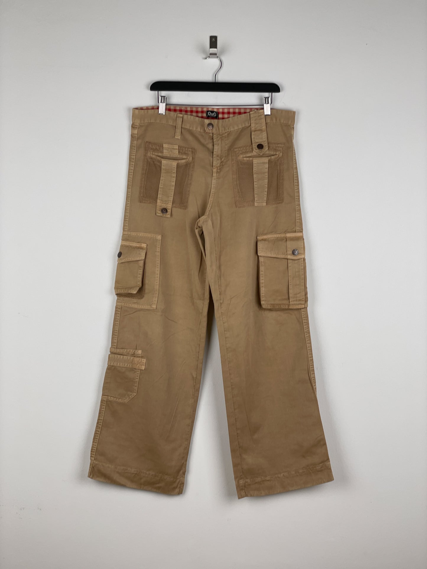 Dolce & Gabbana SS03 Multi-Pocket Parachute Cargo Pants