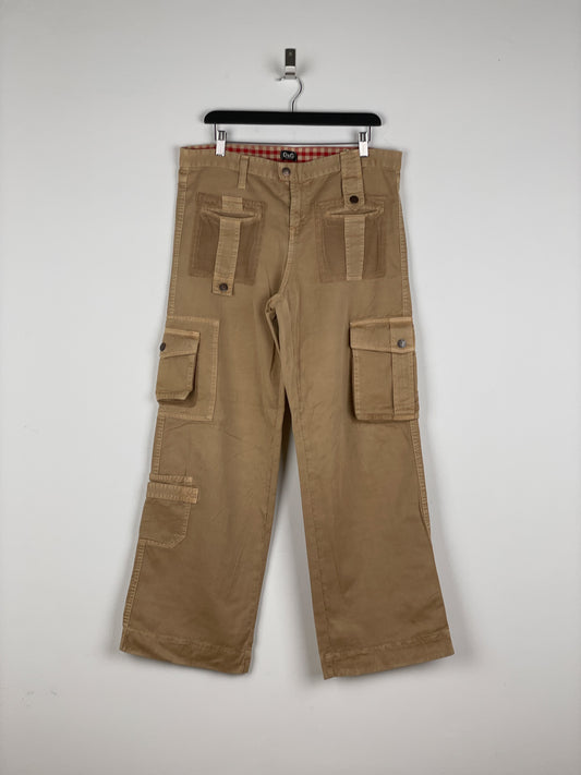 Dolce & Gabbana SS03 Multi-Pocket Parachute Cargo Pants