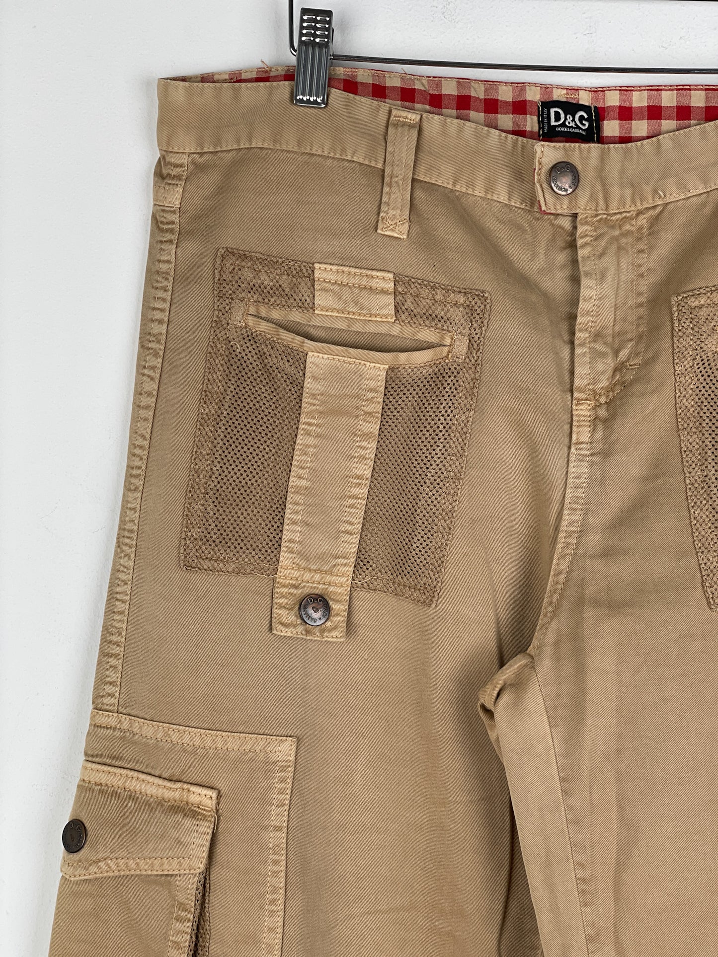 Dolce & Gabbana SS03 Multi-Pocket Parachute Cargo Pants