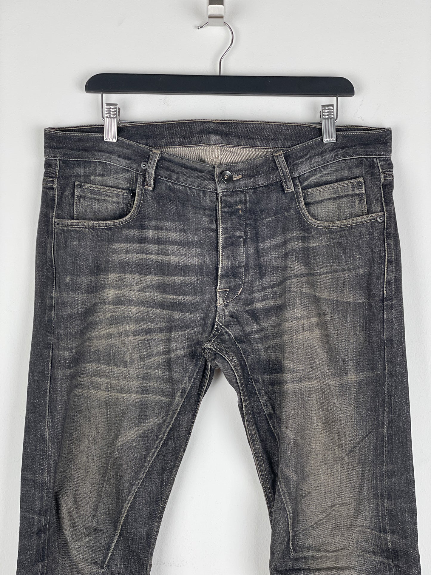 Rick Owens DKRSHDW AW14 'Moody' Detroit Cut Denim Jeans