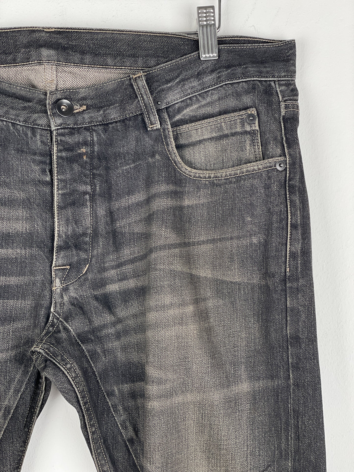 Rick Owens DKRSHDW AW14 'Moody' Detroit Cut Denim Jeans