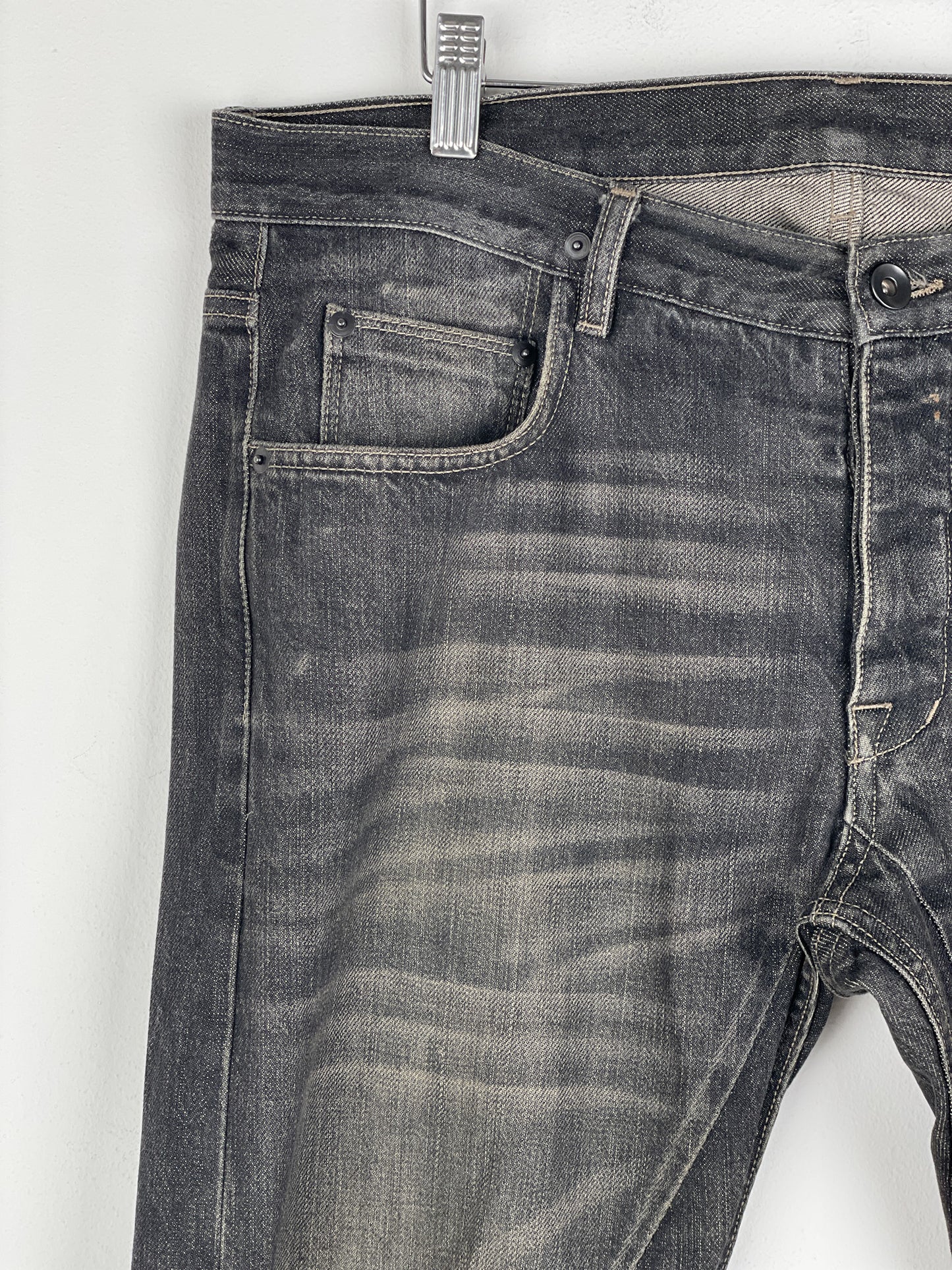 Rick Owens DKRSHDW AW14 'Moody' Detroit Cut Denim Jeans