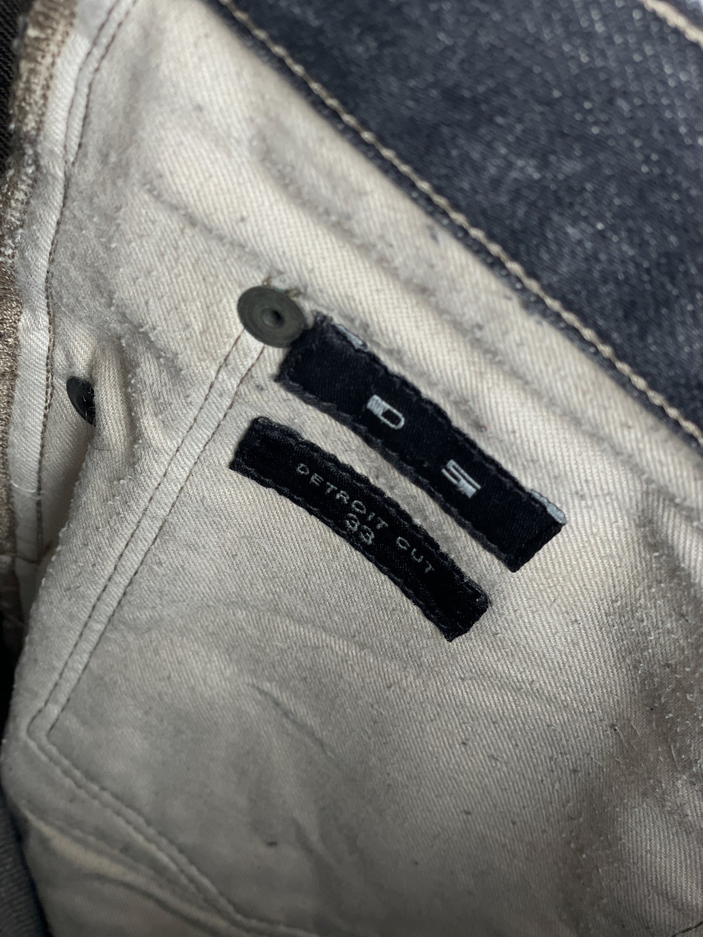 Rick Owens DKRSHDW AW14 'Moody' Detroit Cut Denim Jeans