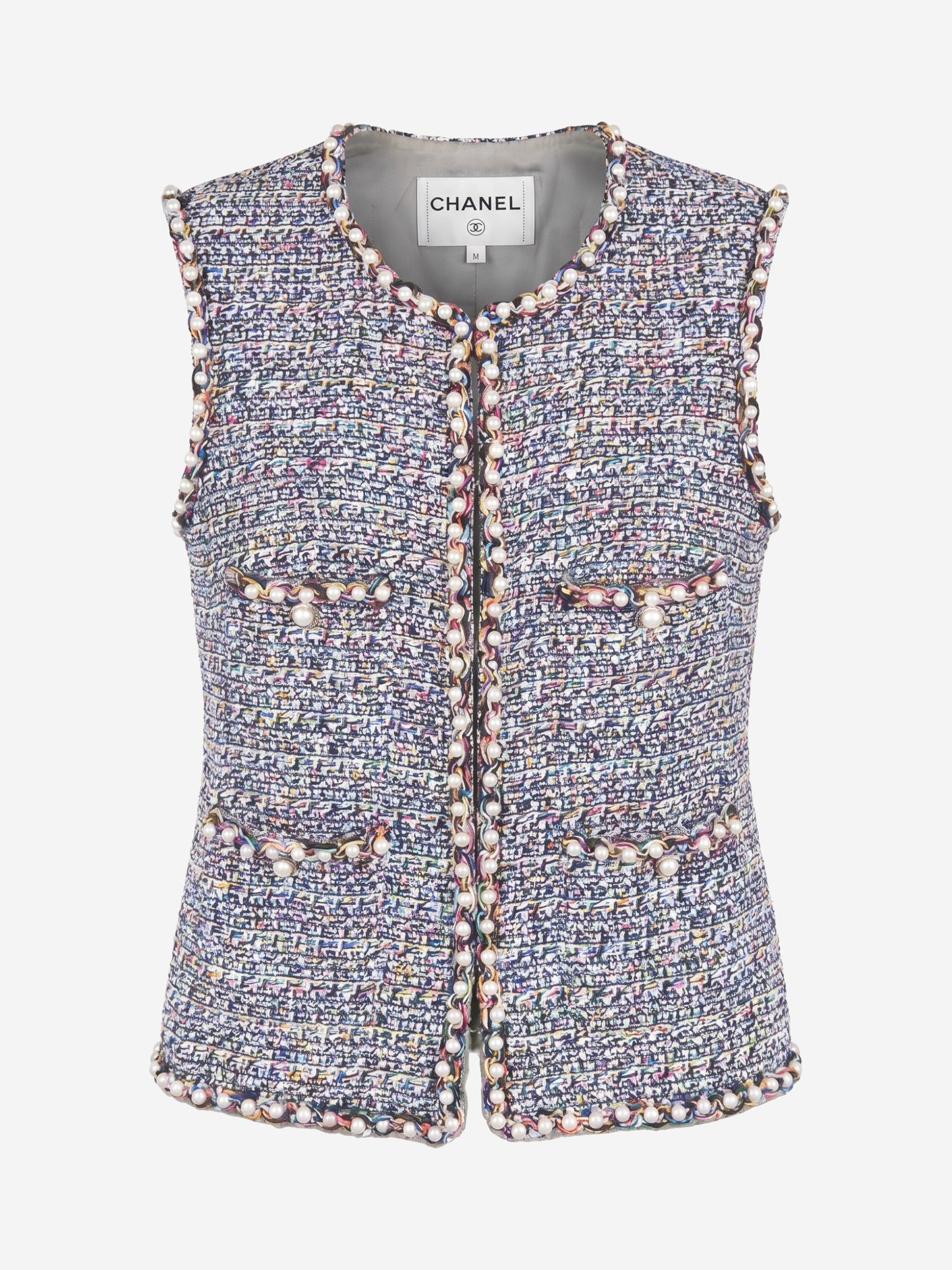 Chanel by Karl Lagerfeld SS17 Pearl Trim Tweed Vest – photo 23