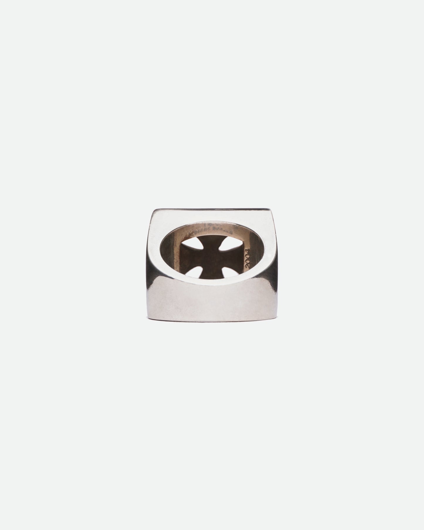 Chrome Hearts Large Pyramide Plus Cutout Ring