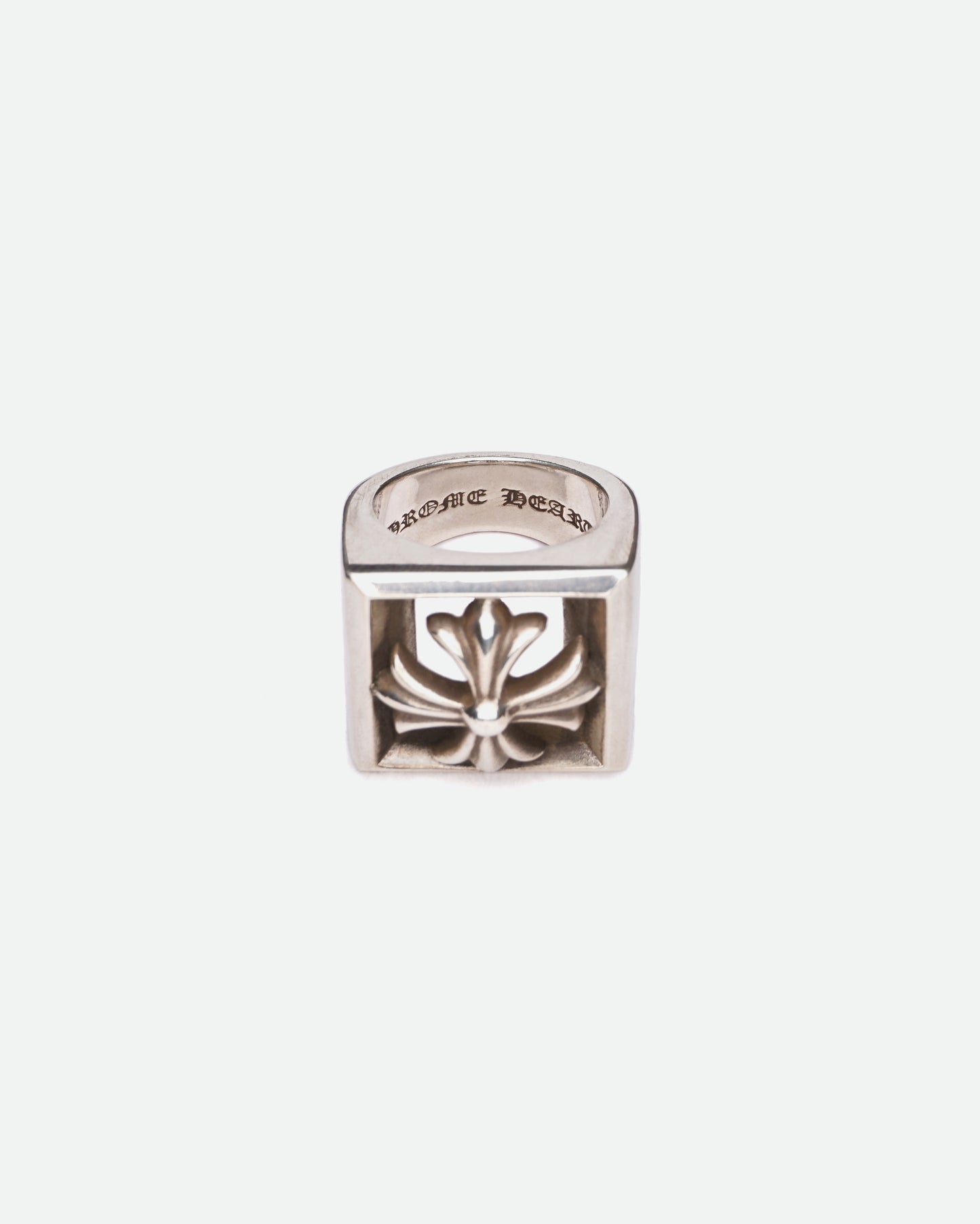 Chrome Hearts Large Pyramide Plus Cutout Ring