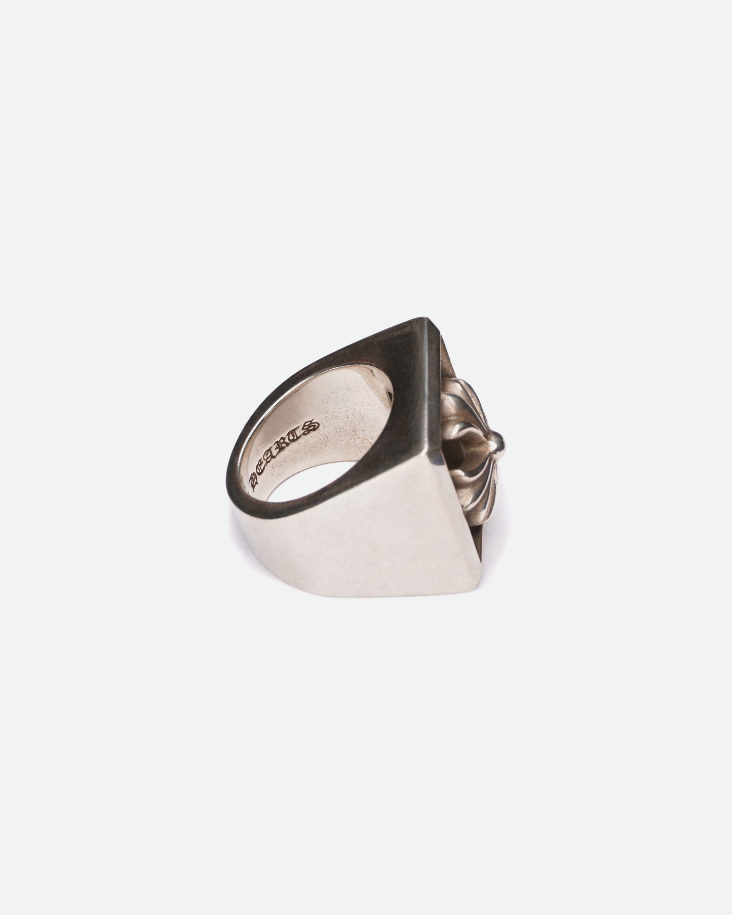 Chrome Hearts Large Pyramide Plus Cutout Ring