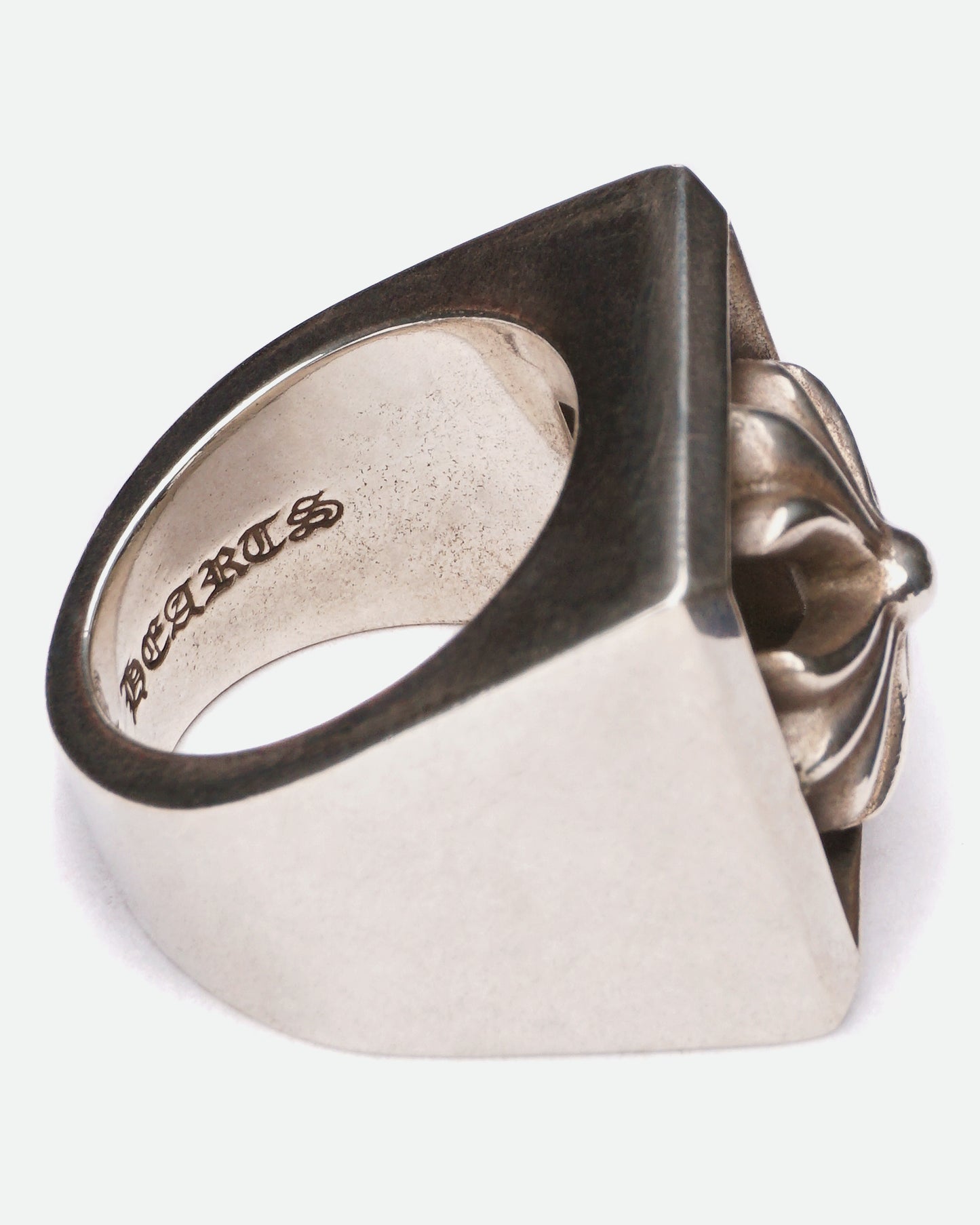 Chrome Hearts Large Pyramide Plus Cutout Ring