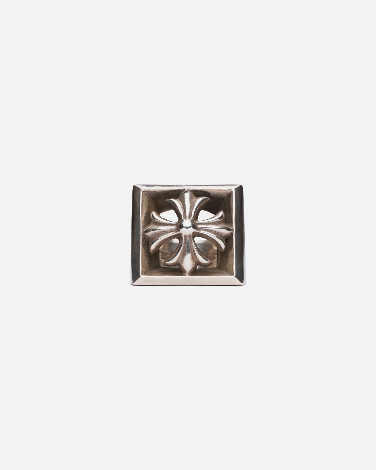 Chrome Hearts Large Pyramide Plus Cutout Ring