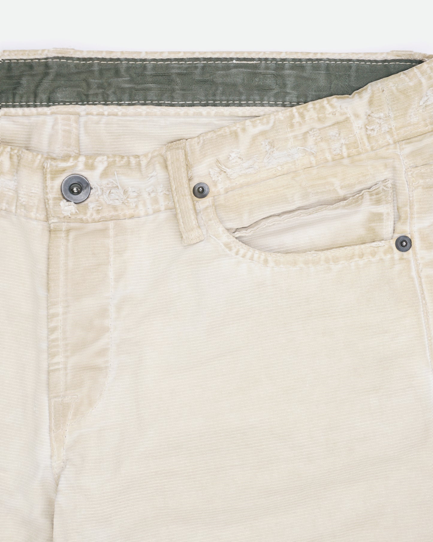 Rick Owens DRKSHDW 2000s Horizontal Corduroy Detroit Cut Denim Jenas