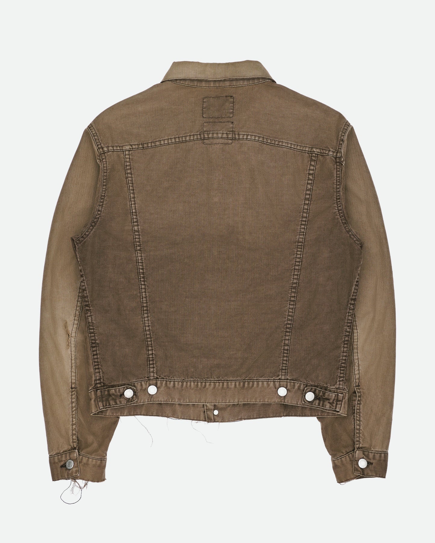 Helmut Lang Jeans SS99 Distressed Corduroy Trucker-Jacket