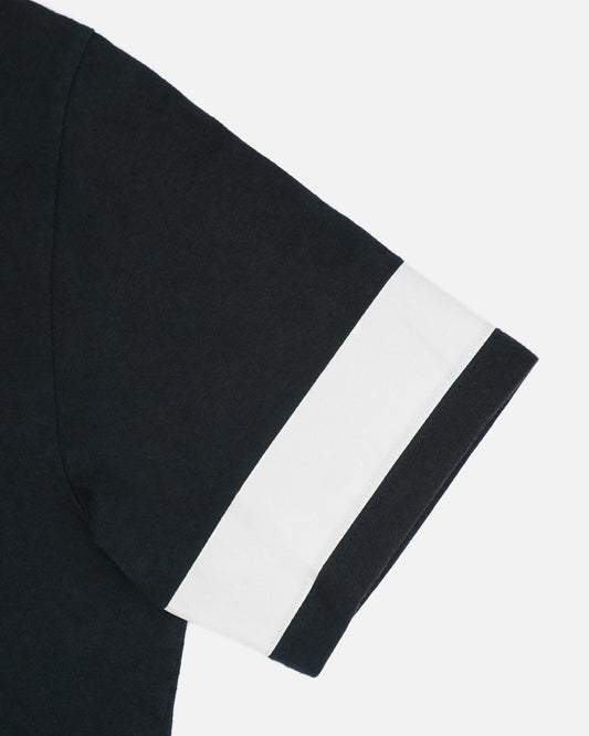 Helmut Lang 1996 Resin Stripe Polo Shirt