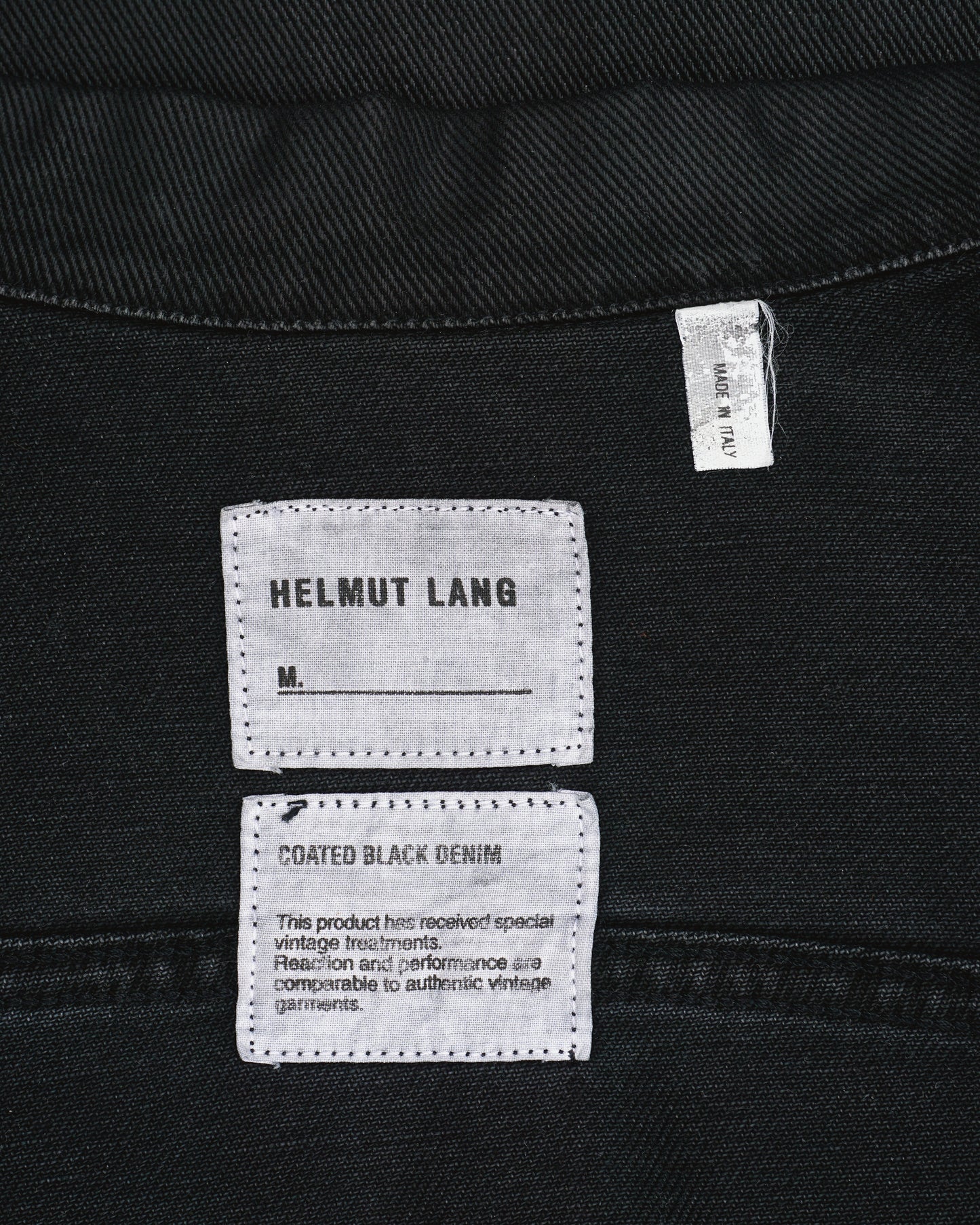 Helmut Lang Jeans SS99 Coated Denim Trucker Jacket