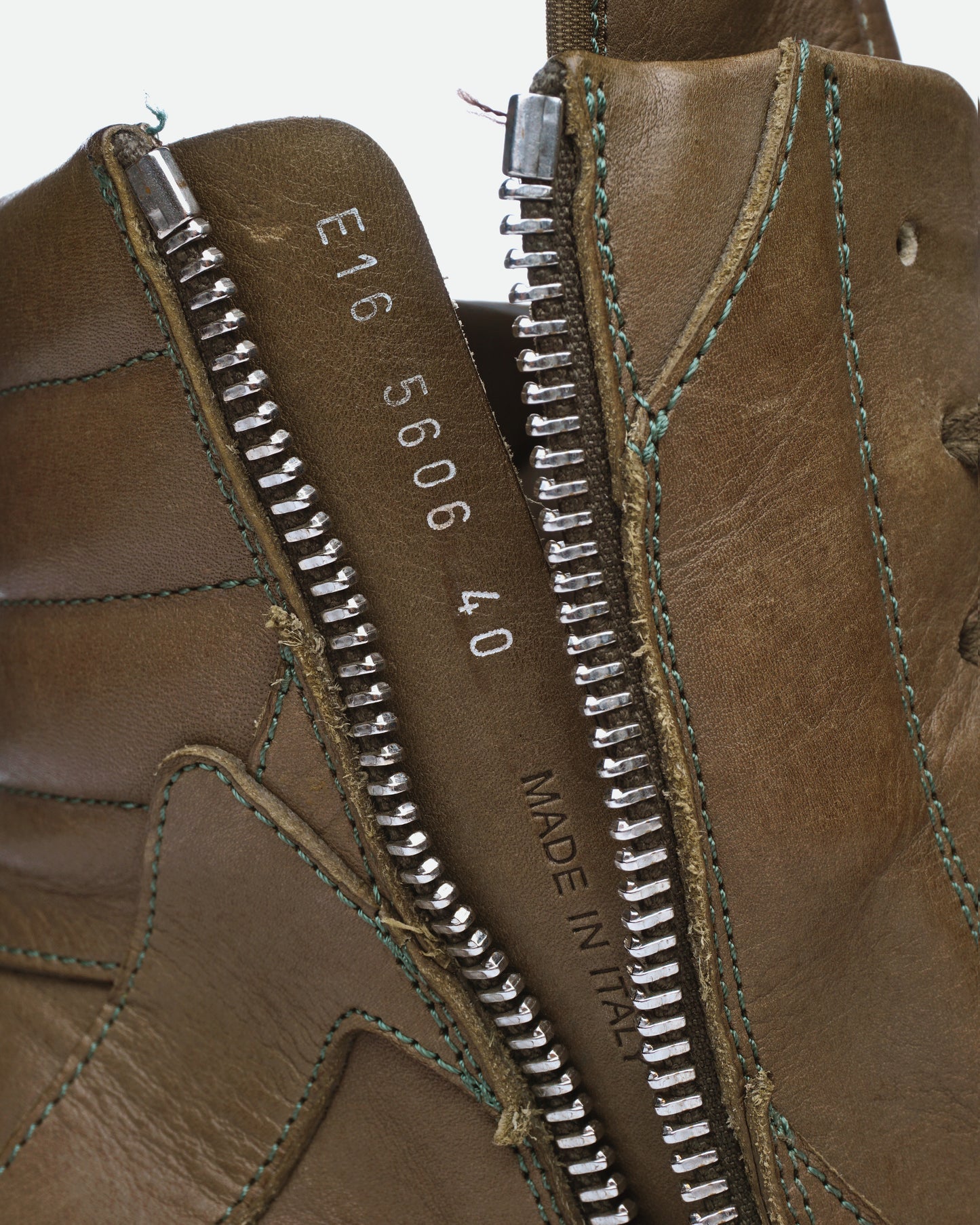 Rick Owens SS16 Cyclops Geobaskets 40 palm green