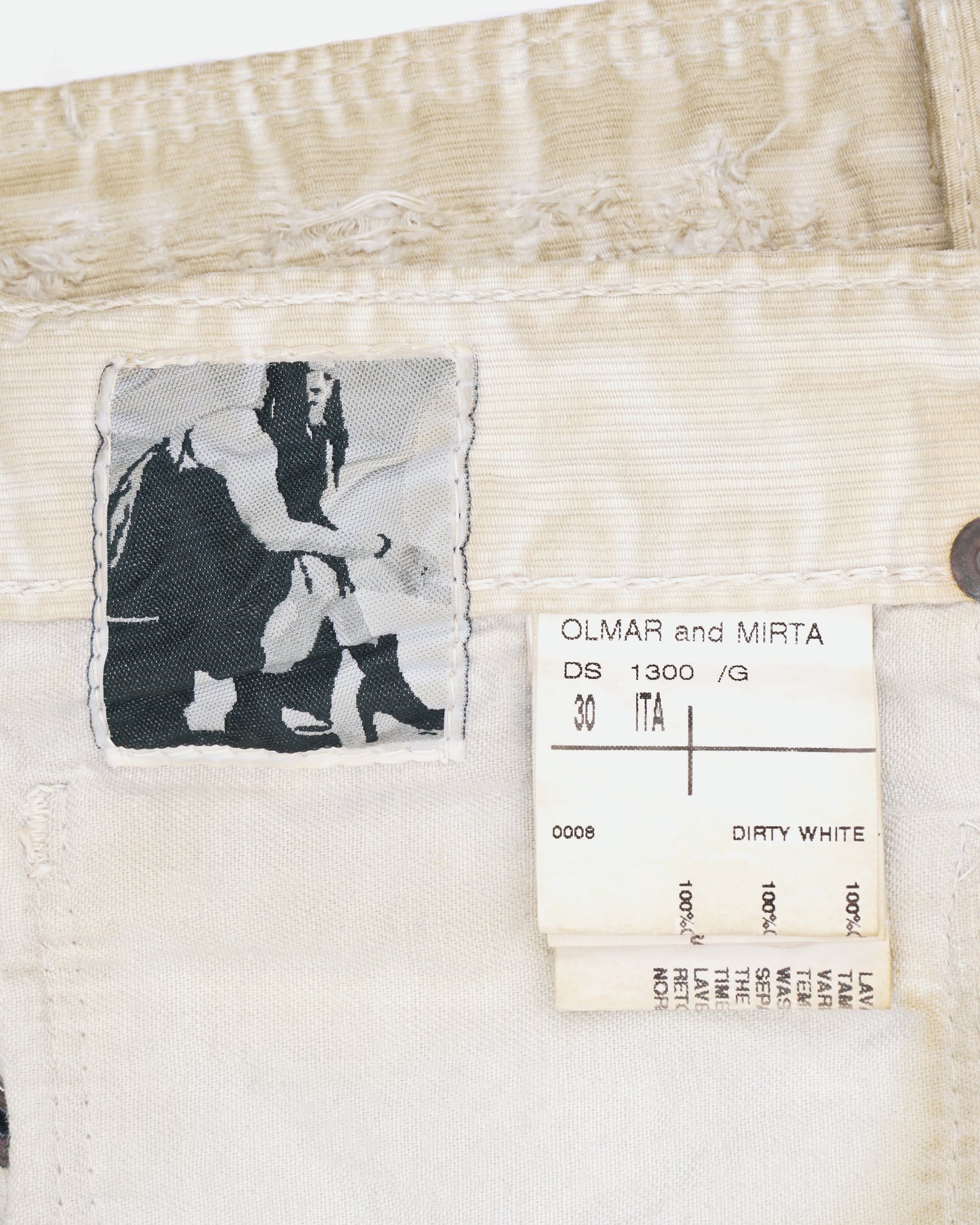 Rick Owens DRKSHDW 2000s Horizontal Corduroy Detroit Cut Denim Jenas