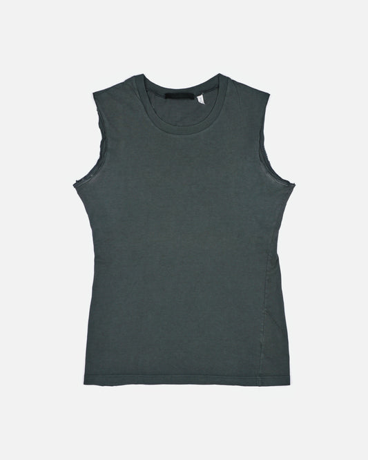 Helmut Lang SS02 Sleeveless Logo-Backprint T-Shirt