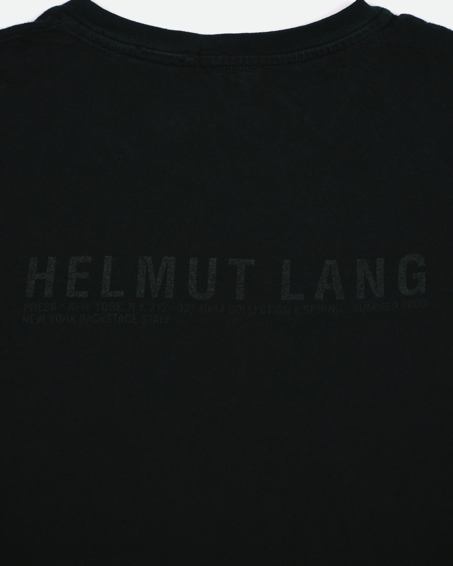 Helmut Lang SS00 Press Logo-Backprint T-Shirt