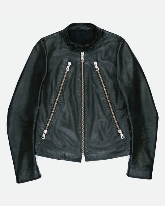 Maison Margiela SS14 5-Zipper Leather Biker Jacket
