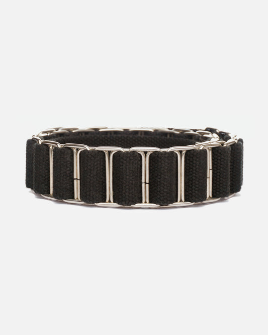 Helmut Lang AW98 Chain Canvas Belt black