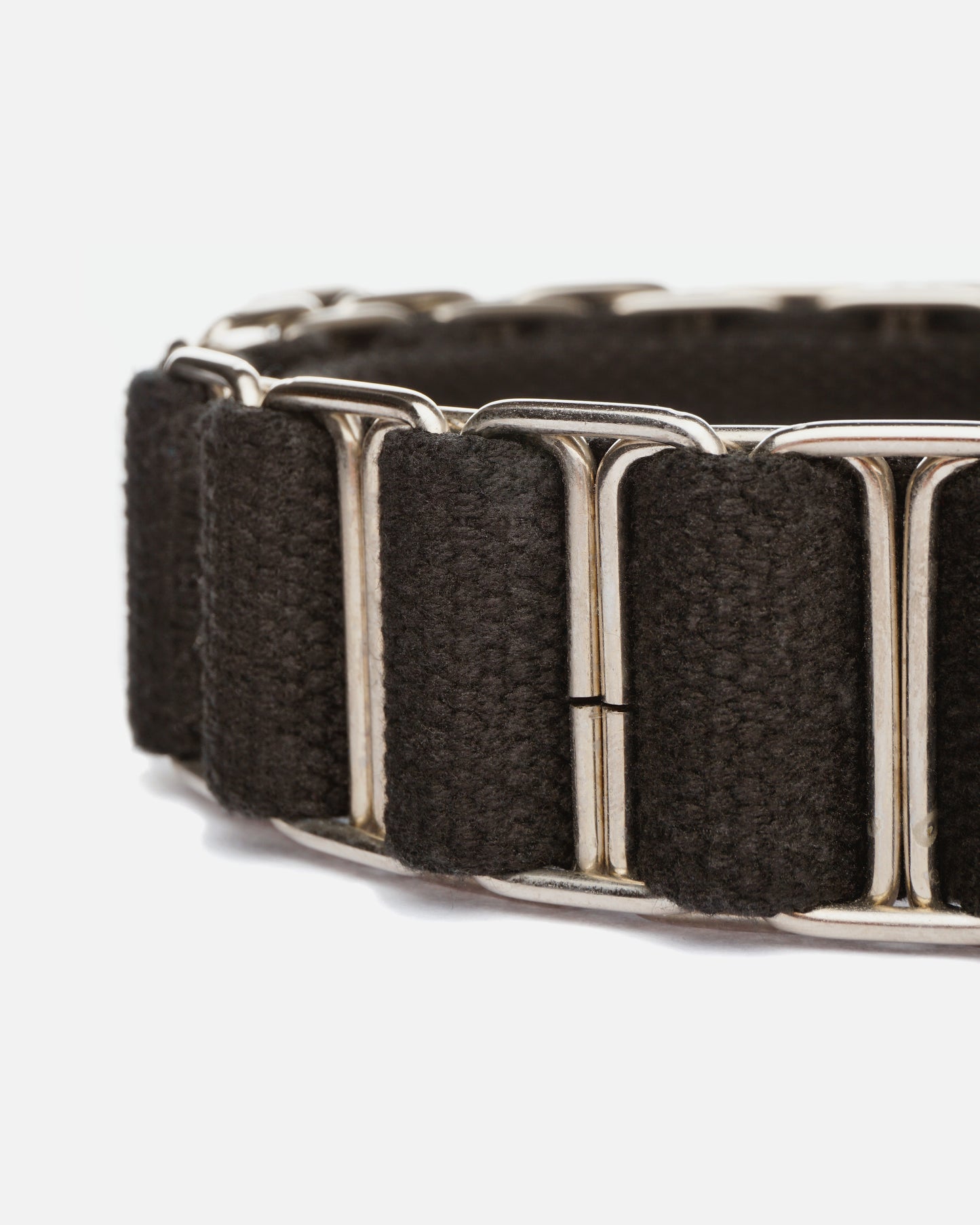 Helmut Lang AW98 Chain Canvas Belt black