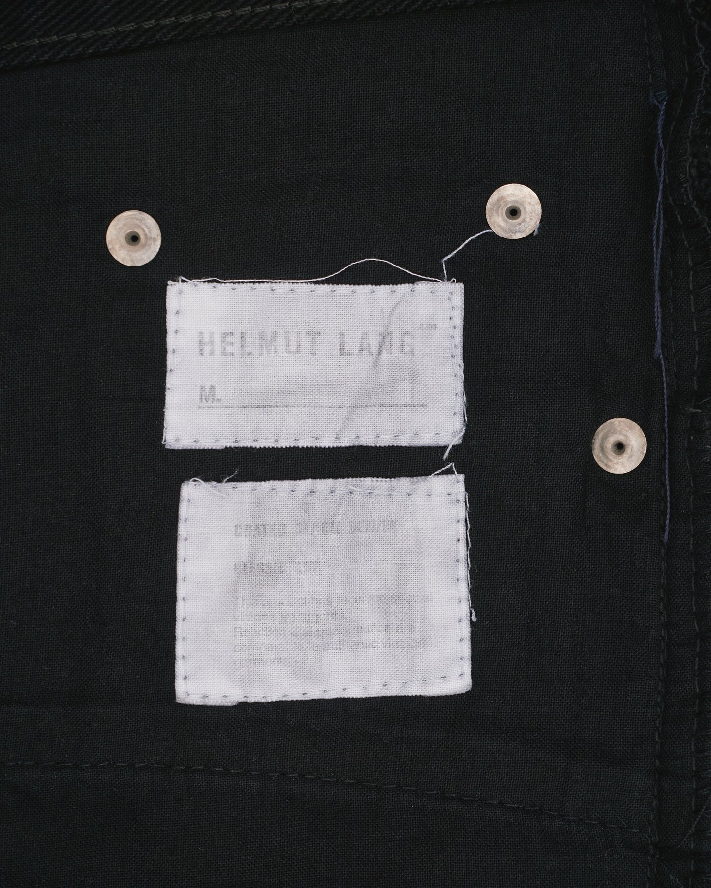 Helmut Lang Jeans SS99 Coated Denim Jeans