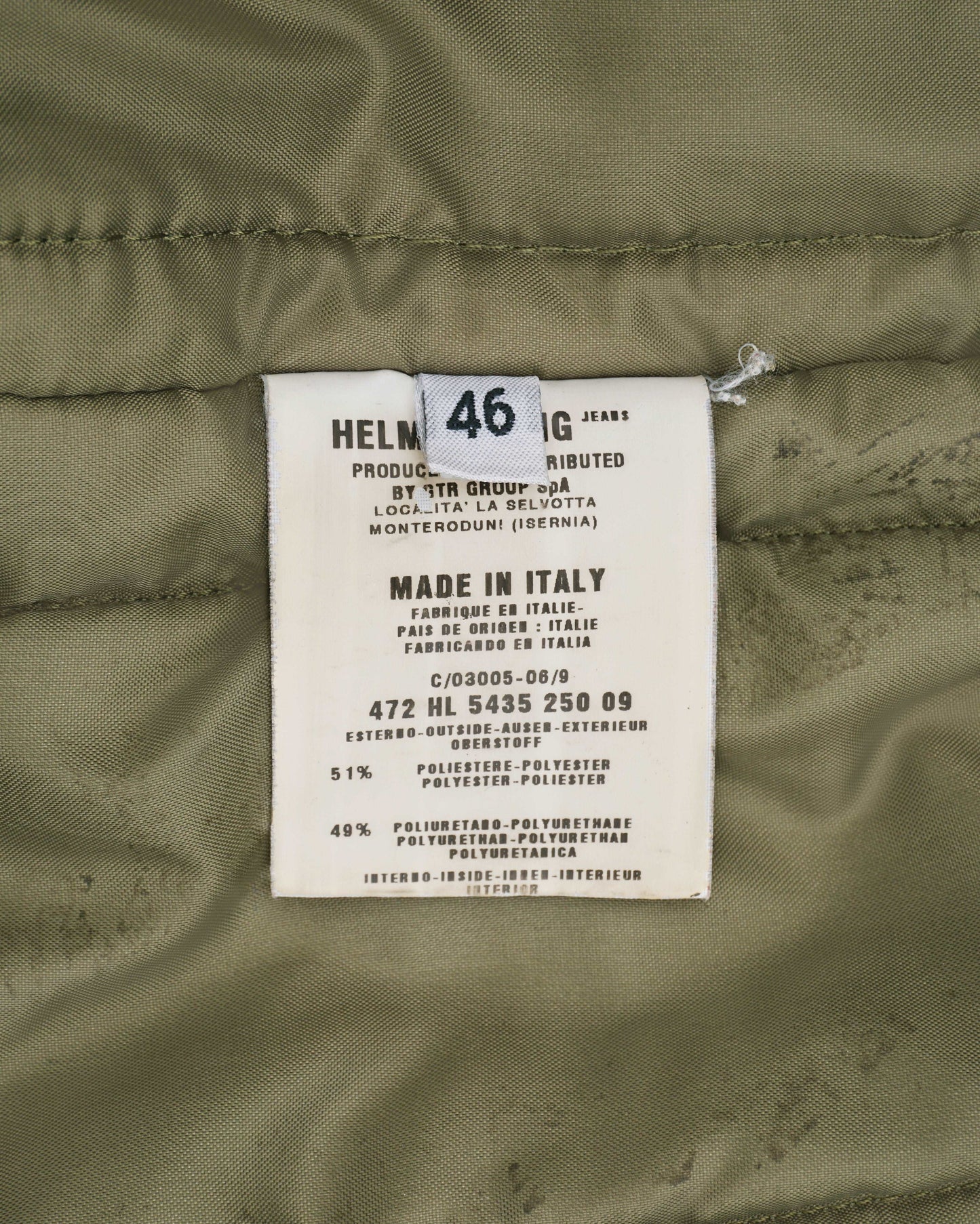 Helmut Lang Jeans AW99 Polyurethane Astro-Biker Jacket