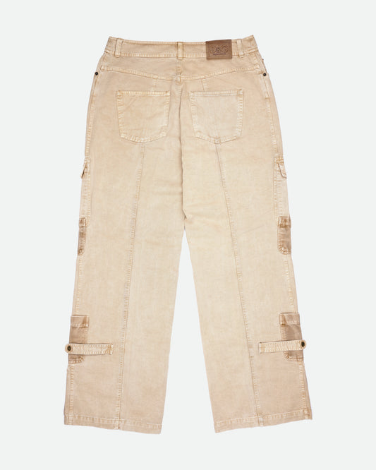 Dolce & Gabbana D&G AW03 Front-Zip Cargo Pants beige 34