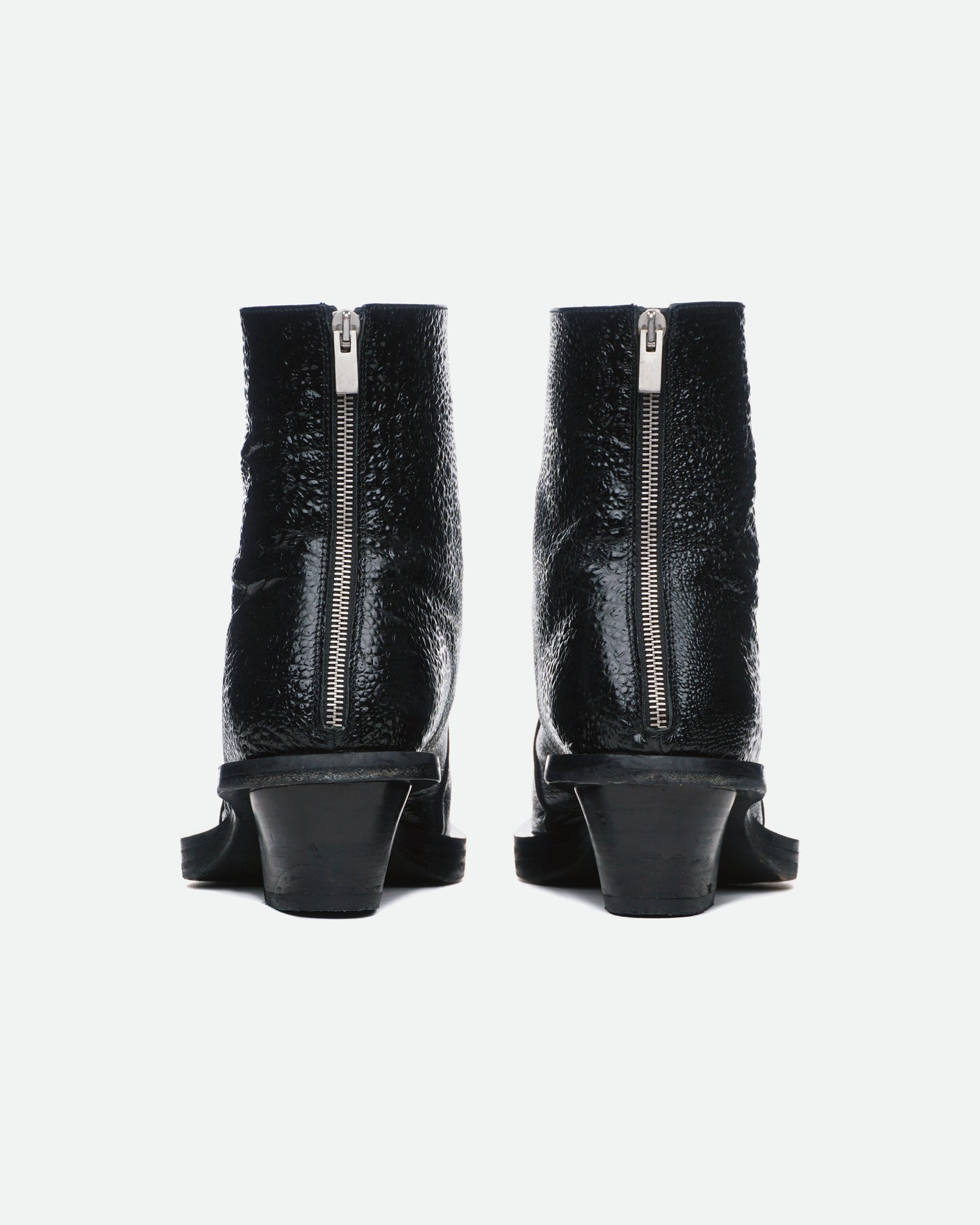 1070 ALYX 9SM Leather Toad Print Leone Boots
